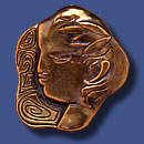 Bronze pebble - ALEXANDRE
